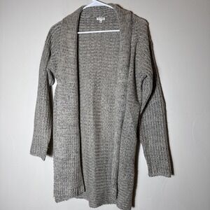 En Creme Sweater Beige Large Urban Outfitters Open Cardigan Longline Small